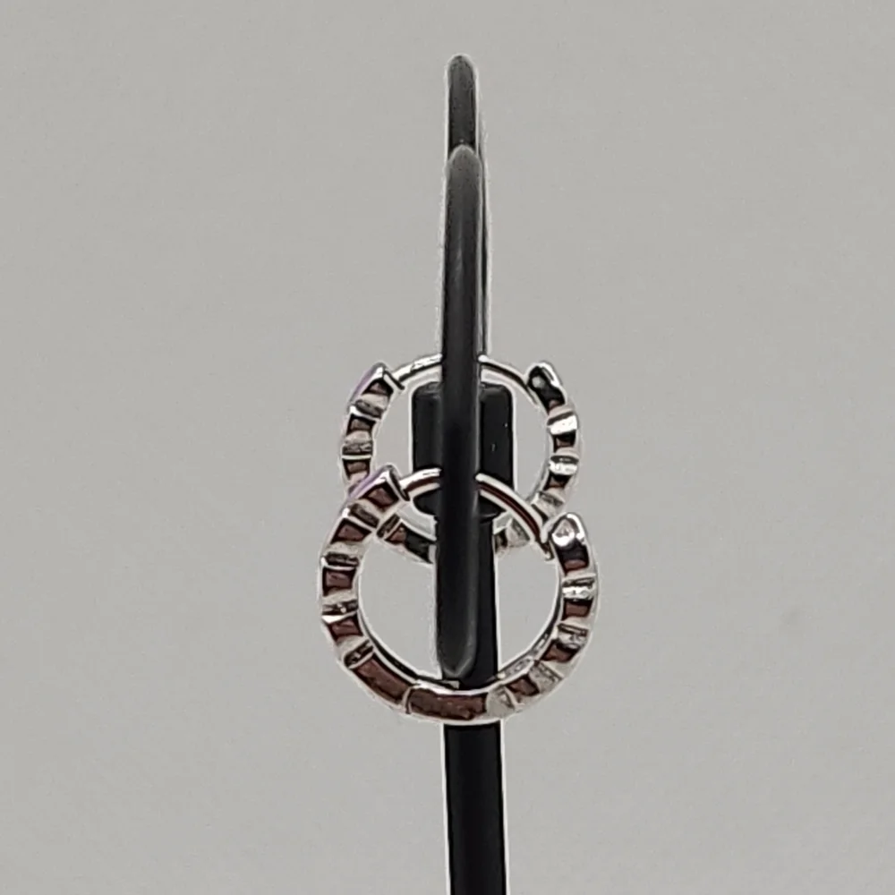 Rainbow heart hoop earrings‎ (NWOT) - Picture 3 of 8
